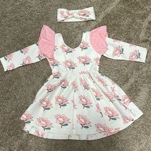 New! Monica & Andy floral dress + matching headband